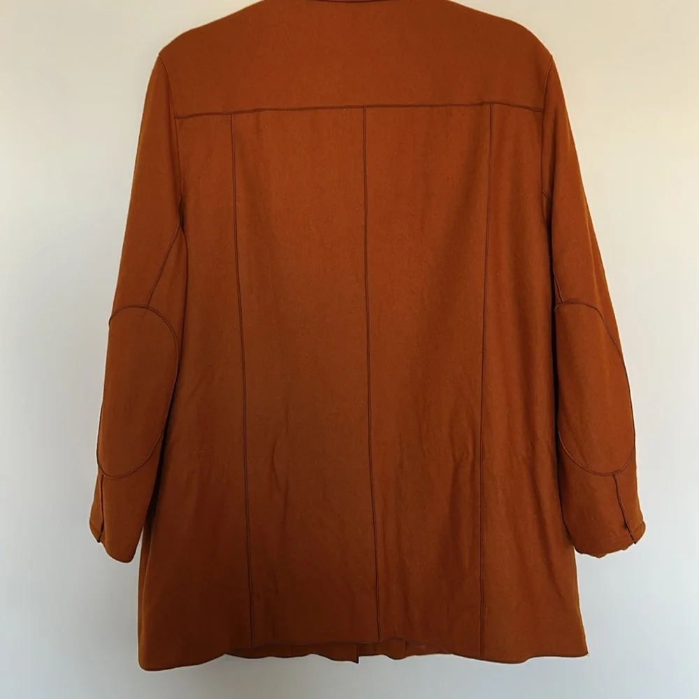 Harvé Benard Longline Wool Blend Jacket Blazer - Size‎ 14 - Picture 4 of 6